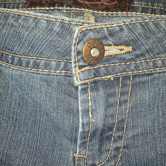 Y2K C. Pink Medium Wash Denim Jeans Size 11 Contrast Stitch - Picture 4 of 16